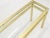 Mid-Century Modern Solid Brass Profile Base Glass Top Mid-Century Modern Console Sofa Table For Sale - Image 3 of 13