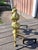 Vintage Ornate Cast Brass Fireplace Andirons 1950s For Sale In Cleveland - Image 6 of 18