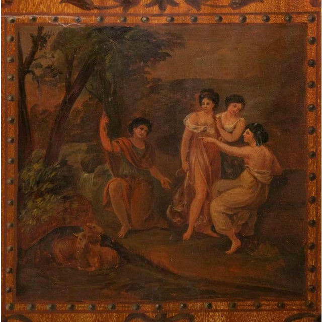 Neoclassical Three Panel Screen, Italy, 18th Century For Sale - Image 5 of 10