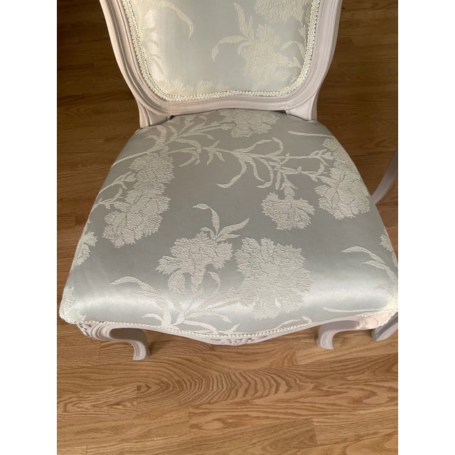 1960s Pair of 1960s French Style Provincial Boudior/Side Chairs For Sale - Image 5 of 7