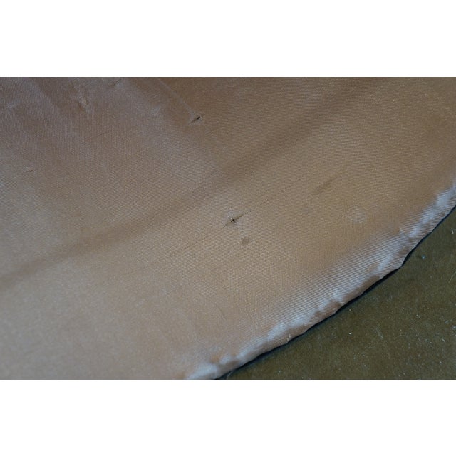 Brown Vintage Boho Woven Wicker Rattan Rope Silk Lined Lamp Shade For Sale - Image 8 of 10