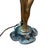 Metal Early 20th Century Art Nouveau Flower Bell Table Lamp W/ Spelter Metal Nude Women Sculpture For Sale - Image 7 of 8
