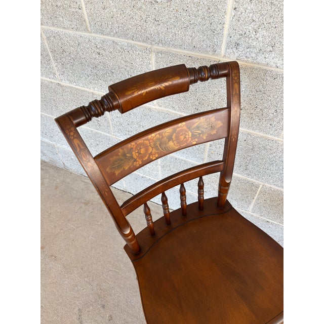 Mid 20th Century (B) Hitchcock Riverton Harvest Maple Inn Chair For Sale - Image 5 of 10