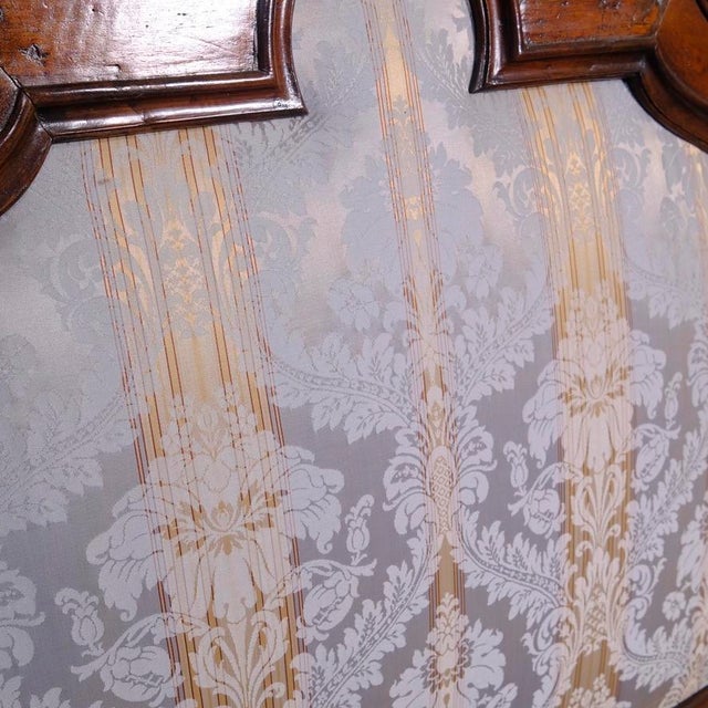 Antique Padded Wooden Double Bed Headboard, 1890s For Sale - Image 11 of 18