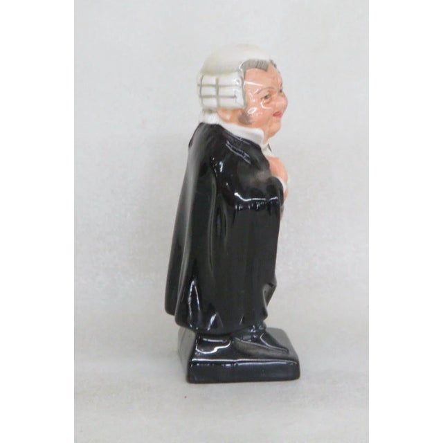 English Royal Doulton England Charles Dickens Collection Buzfuz Mini Figurine For Sale - Image 3 of 8