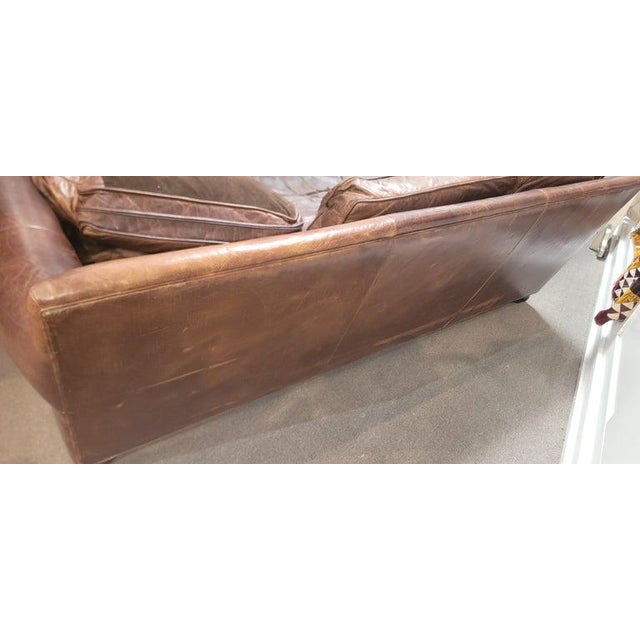 1980s Leather Sofa For Sale - Image 9 of 9