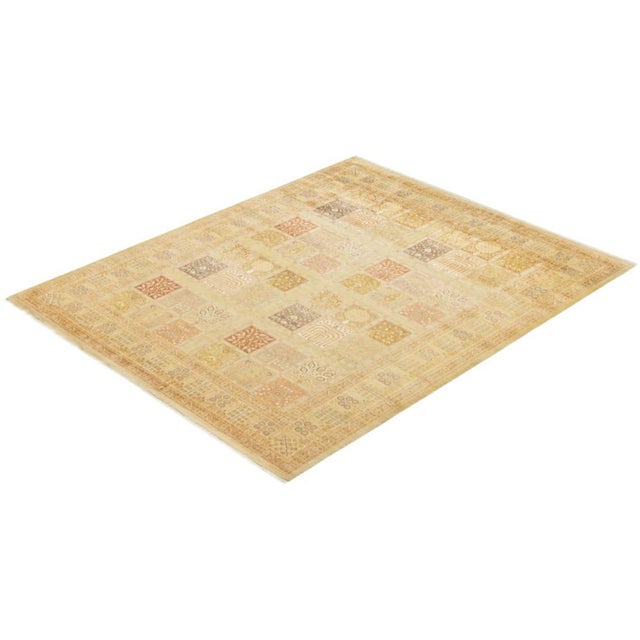 Ivory Mogul Collection Hand-Knotted Area Rug - Ivory 8' 5" x 10' 4" For Sale - Image 8 of 9