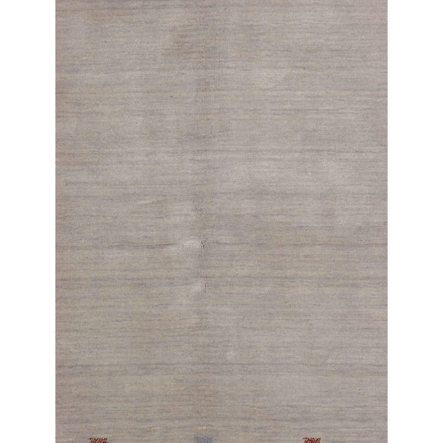 Contemporary Vintage Hand-Knotted Gabbeh Rug 5'9" X 8'0" For Sale - Image 3 of 4