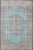 Aqua Vintage Oushak Rug With Aqua Color Background and Brown Highlights For Sale - Image 8 of 8