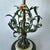 1950s 1950s Mid Century Modern Italian Tole Floral Table Lamp For Sale - Image 5 of 14