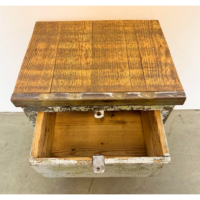 Vintage Industrial Iron Chest of Drawers, 1950s For Sale - Image 15 of 18