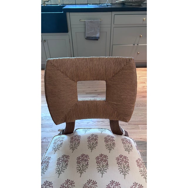 hollywood at home how to marry a millionare side chairs in light walnut finish with rush back and seat. inspired by T.H....
