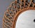 Vintage Italian Oval Mirror With Rattan Frame, Circa 1960s For Sale - Image 10 of 12