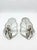 Elevate your space with this captivating pair of vintage silver-tone mirrored wall sconces. Crafted in an elegant, organic...