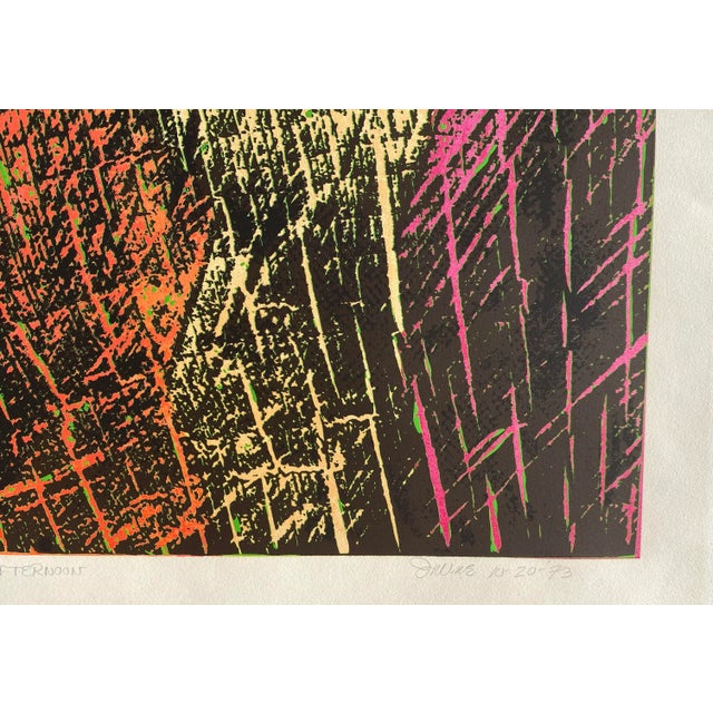 Modern 1973 Abstract Summer Afternoon Serigraph For Sale - Image 3 of 6