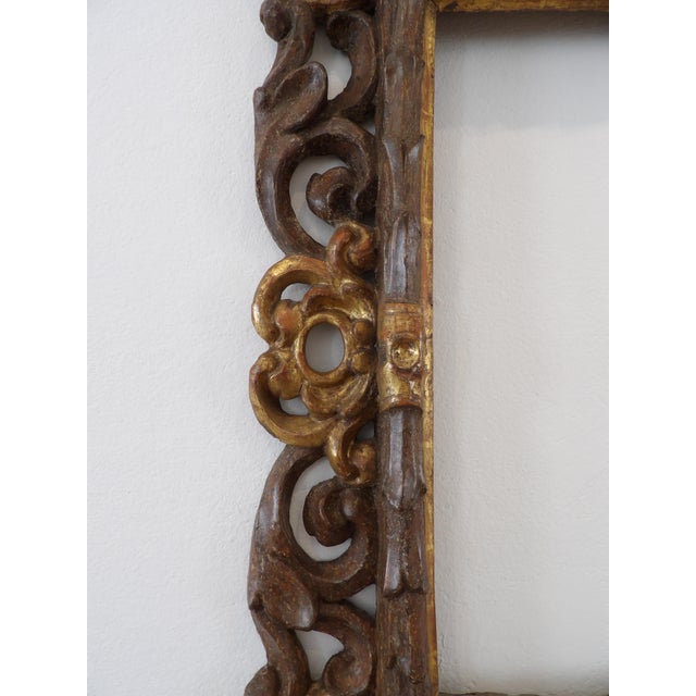 Gilded and Bronzed Wooden Frame, Central Italy, 1600s For Sale - Image 11 of 18