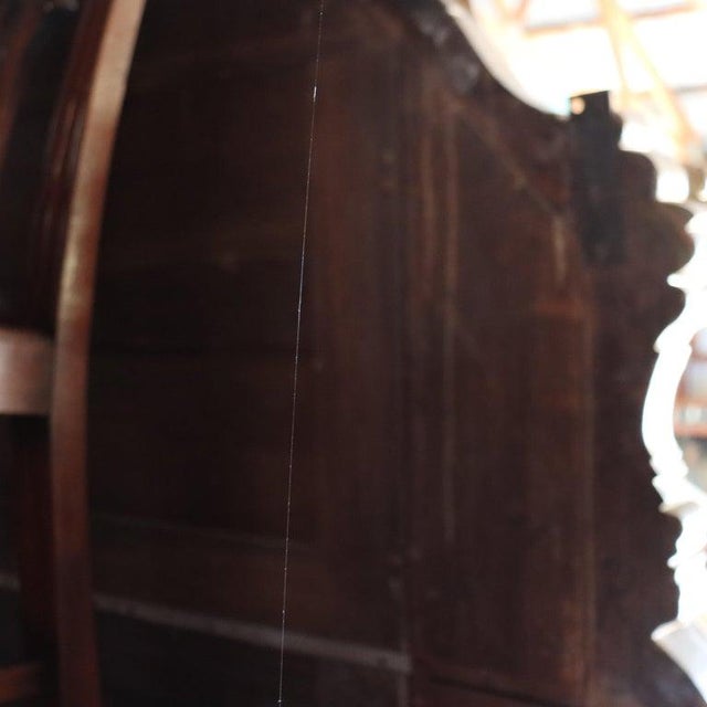 Monumental French Louis XIV Giltwood Scroll & Foliate Form Mantle Mirror C1890 For Sale - Image 10 of 10