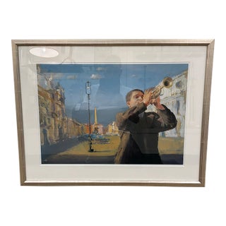 Soicher Marin - Alan Kingsbury the Walking Call Giclee Framed. For Sale