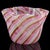 Beautiful vintage Murano hand blown pink and white twisting ribbons Italian art glass fazzoletto / handkerchief vase. The...