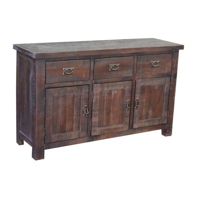 The Barlow Collection from Crafters and Weavers: Stylish Farmhouse Industrial furniture with refinished reclaimed wood....