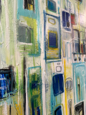 'Green' Abstract Painting by Kelli Scofield