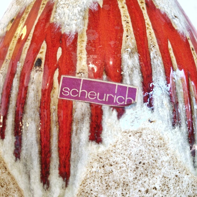 Vibrant Scheurich 'Lora' Floor Vase Nr. 290/40 For Sale In Austin - Image 6 of 8