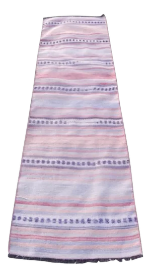Vintage Striped Turkish Kilim Runner 2′4″ × 8′4″