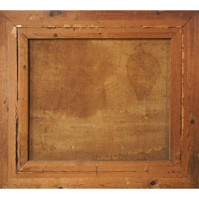 Forest Green Summer Landscape, Oil on Canvas, Framed For Sale - Image 8 of 9