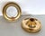 Metal Italian Golden Flush Mount Lights, 1970s, Set of 2 For Sale - Image 7 of 16
