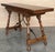 Spanish 20th Century Spanish Console Fold Out Table with Iron Stretcher For Sale - Image 3 of 18