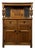 Antique English Golden Oak Court Cabinet, 1900s For Sale