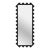 Black Oberig 114 Sculptural Statement Full-Length Wall Mirror For Sale