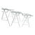 Metal Mid-Century White Metal Mesh Nesting Garden Patio Tables or Plant Stands Woodard Styled — Set of 3 For Sale - Image 7 of 7