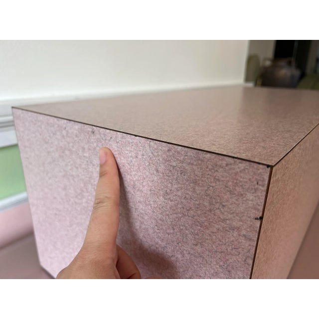 Pink 1980 Formica Pink Pedestal For Sale - Image 8 of 8