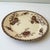 Beautiful antique brown transferware plate by Sarreguemines, France, in the Royat pattern. Features graceful water lilies...