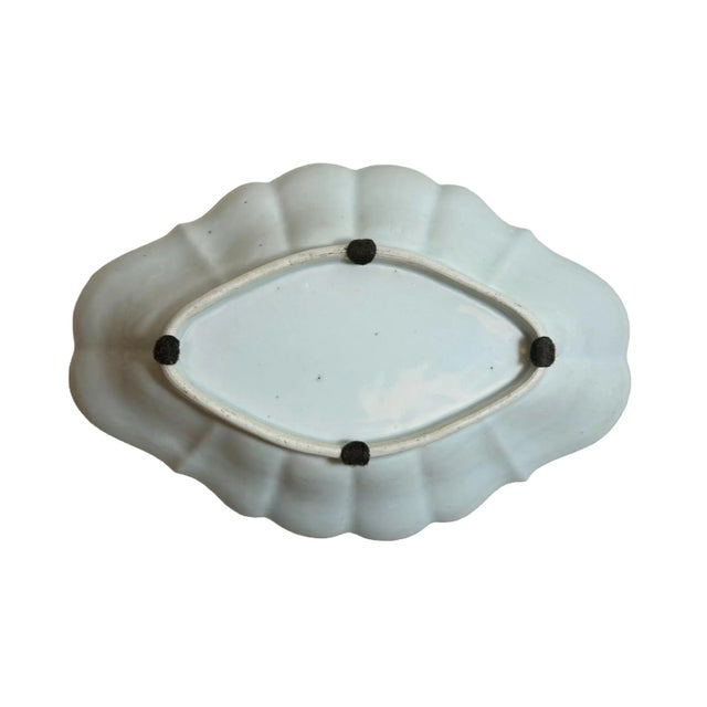 19th Century Blue and White Canton Dish For Sale - Image 5 of 6