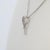 Metal Ribbon Pendant With Earth Mined Diamonds: Solid 14k White Gold - Fine Jewelry For Sale - Image 7 of 8