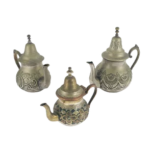 Antique Arabian Tea Pots from Papillon, Set of 3