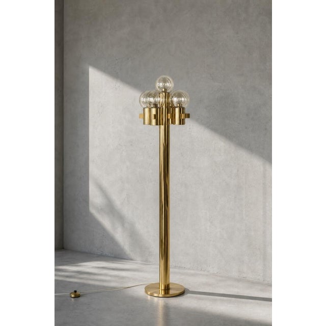 Mid-Century Scandinavian Modern Sculptural Gold Floor Lamp by Hans-Agne Jakobsson for Hans-Agne Jakobsson AB, 1970s For Sale - Image 17 of 17