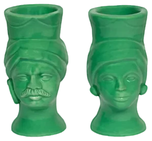 H14 Griffin & Mata Vases from Crita Ceramiche, Set of 2