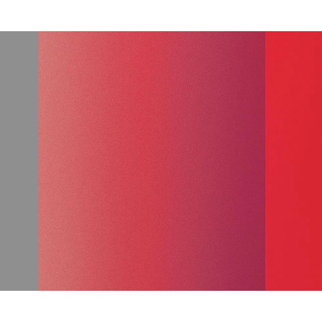 Abstract Contemporary Abstract Photographic C-Print on Canson Platine Fibre Rag "Cosmosis Collages 4a579e – Composition "№84 Red-Grey" by Anne Senstad For Sale - Image 3 of 4