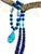 Artisan One-of-a-Kind Gemstone Necklace With Vintage Arizona Turquoise, Lapis Lazuli & Blue Chalcedony For Sale - Image 9 of 18