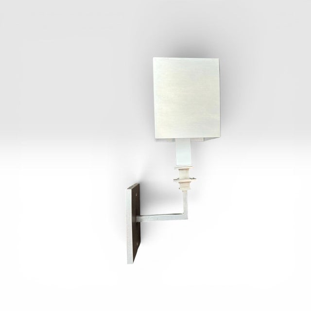 Contemporary Urban Electric Architectural Wall Sconces- A Pair For Sale - Image 3 of 6