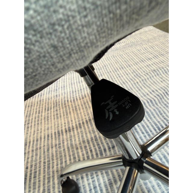 Easterly Layton Upholstered Swivel Desk Chair For Sale - Image 9 of 12