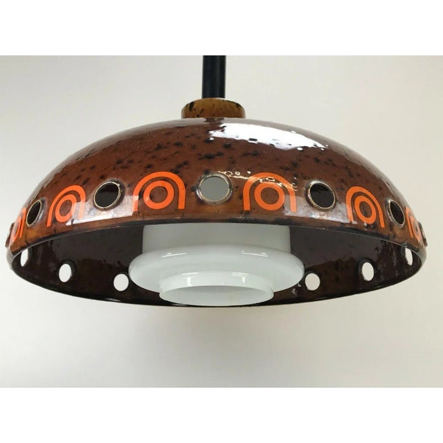 Metal Space Age Pendant Lamp from Hustadt Leuchten, 1970s For Sale - Image 7 of 8