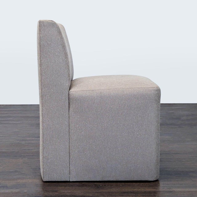 Restoration Hardware Restoration Hardware Fully Upholstered Dining Chair For Sale - Image 4 of 6