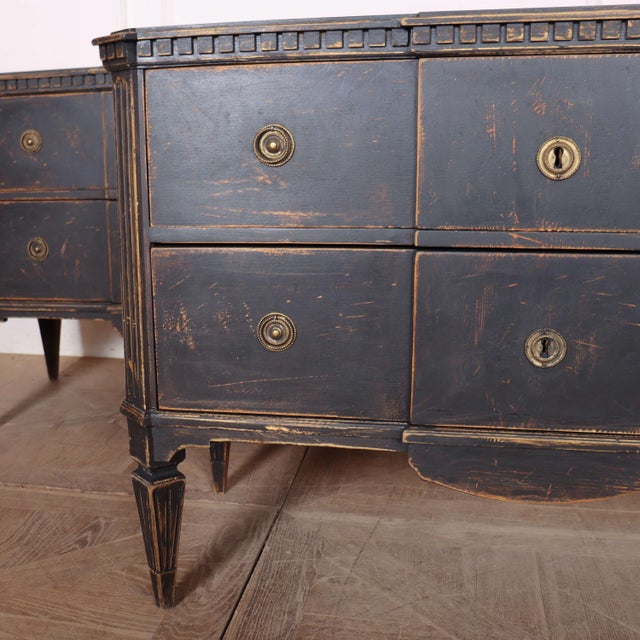 Swedish Breakfront Commodes, Set of 2 For Sale - Image 5 of 11