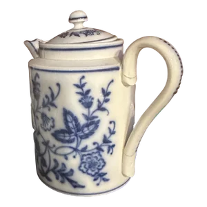 Miessen Blue Onion Porcelain Tea Pot/Coffee Pot With Lid