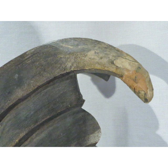 Antique Wood Carved Paper Mache Rooster Mold For Sale - Image 9 of 11