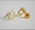 Small Geometric 14k Gold Everyday Diamond Stud Earrings - 2 Pieces For Sale - Image 6 of 10